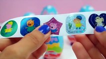 Peppa Pig Kinder Surprise Eggs Unboxing Play Doh Egg Opening toys