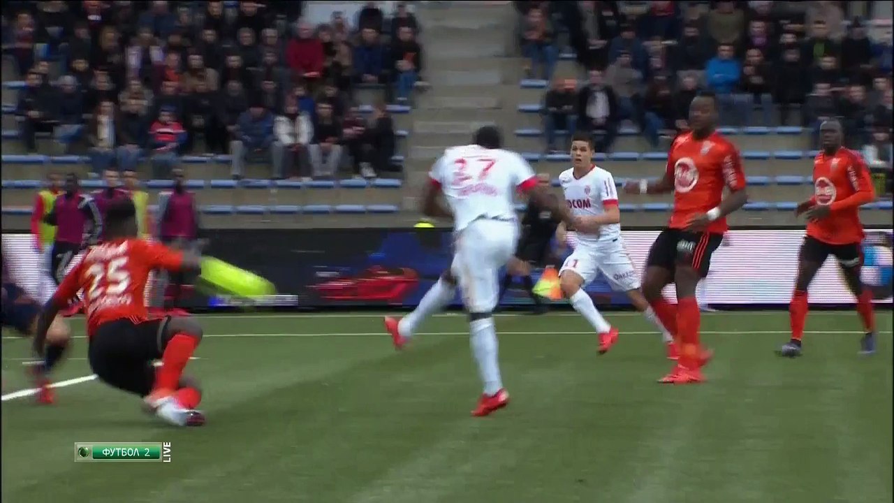 0-1 Thomas Lemar Goal France  Ligue 1 - 17.01.2016, FC Lorient 0-1 AS Monaco