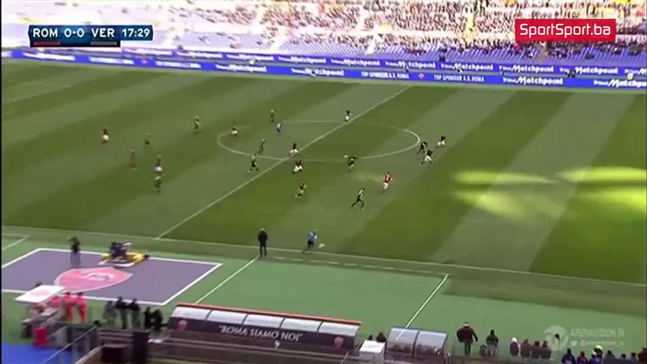 Roma vs Verona (Szczesny sjajno paradom sacuvao mrezu Rome) 17.01.2016