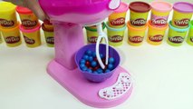 Lære Farger med Kule Baker Rainbow Dobbel Bubble Gum Mikser Playset!