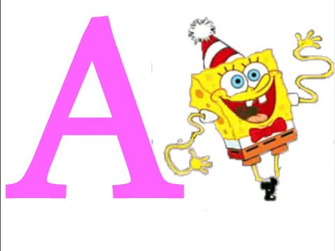 Alfabeto italiano per Bambini - impara lalfabeto con Spongebob - abc per bambini