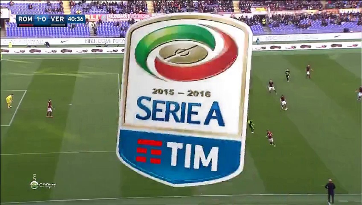 1-0 Radja Nainggolan - Roma v. Hellas Verona - 17.01.2016