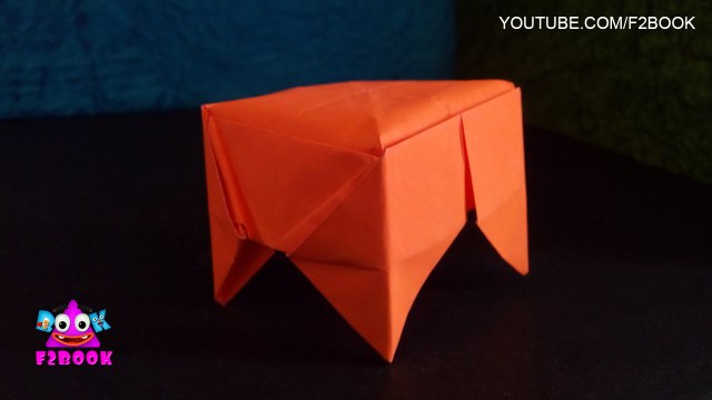 Easy Origami Stool Folding Instructions - Kids Preschool Craft And art