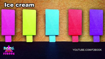 How to make a Paper Ice Cream - Easy Paper Craft For Kdis