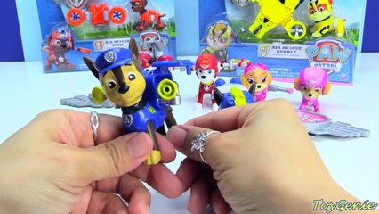 NEW Paw Patrol Air Rescue Pup Packs and Badge