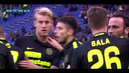 Giampaolo Pazzini Goal HD - AS Roma 1-1 Verona - 17-01-2016