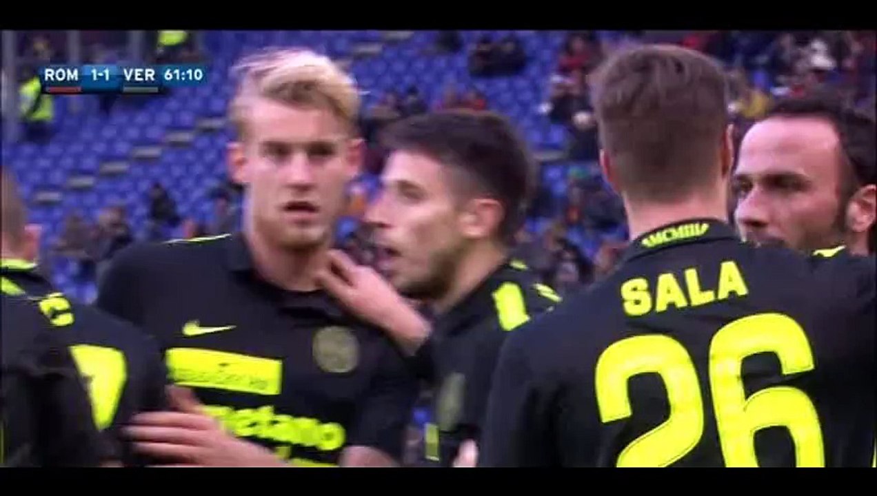 Giampaolo Pazzini Goal HD - AS Roma 1-1 Verona - 17-01-2016
