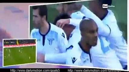Senad Lulic Goal Bologna 2 - 2 Lazio Serie A 17-1-2016