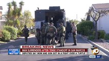 Man surrenders after tense standoff in San Marcos
