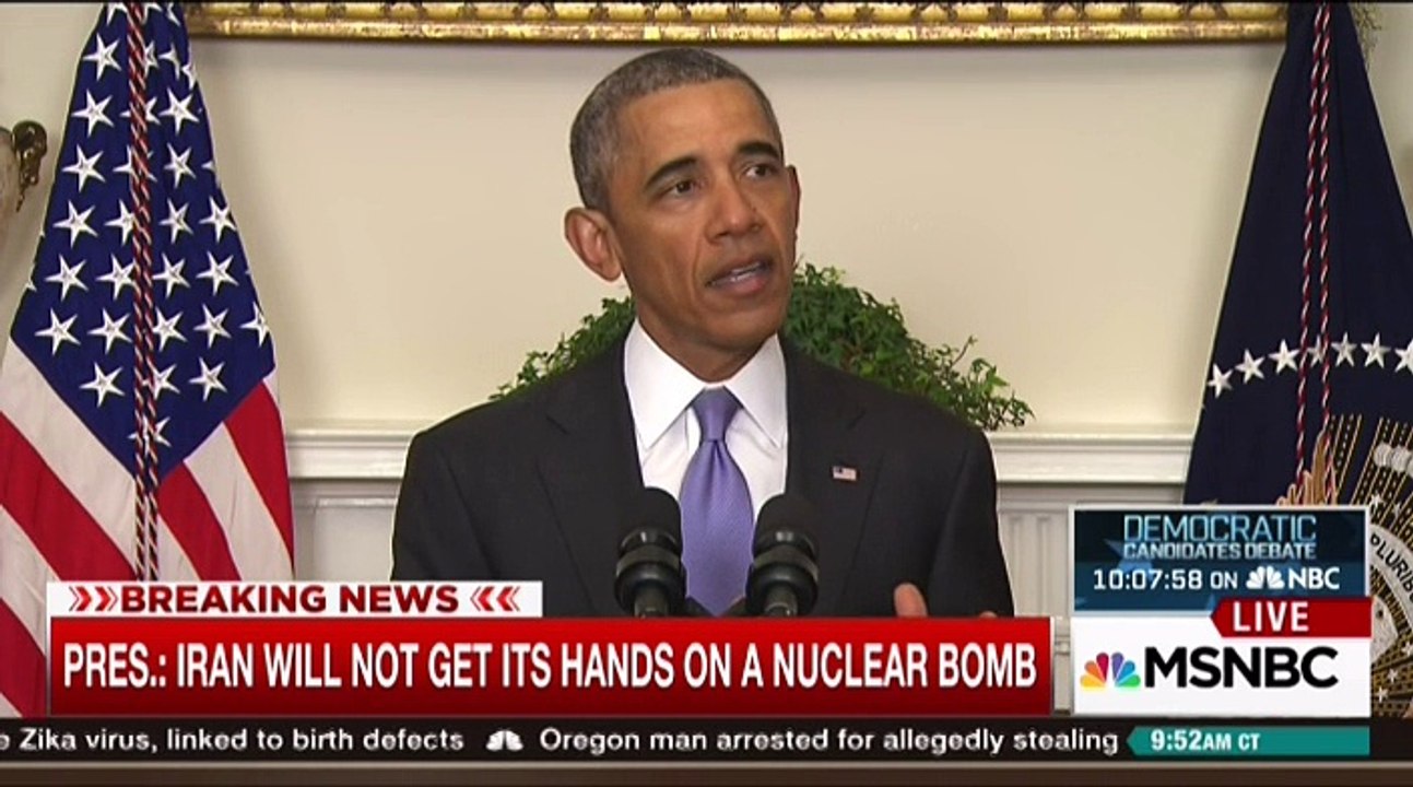 Watch President Obama's Remarks on Iran Prisoner Swap and Nuclear Deal