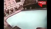 CCTV Footage: How Earthquakes Created Turmoil In Nepal Swimming Pool Biggest Earthquakes