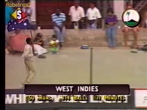 Australia humiliated by a devastating display by Curtly Ambrose. CRICKET. Rare cricket video