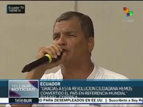 A 9 años de Revolución Ciudadana en Ecuador, Correa destaca logros