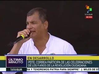 Rafael Correa: La oposición ha tenido que mentir para desacreditarnos