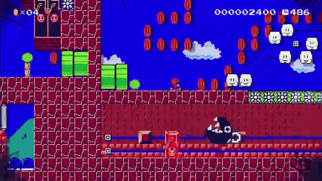 Super Mario Maker - Viewer Levels - Name: Mario Kart Remastered - ID: 3242-0000-0104-809C