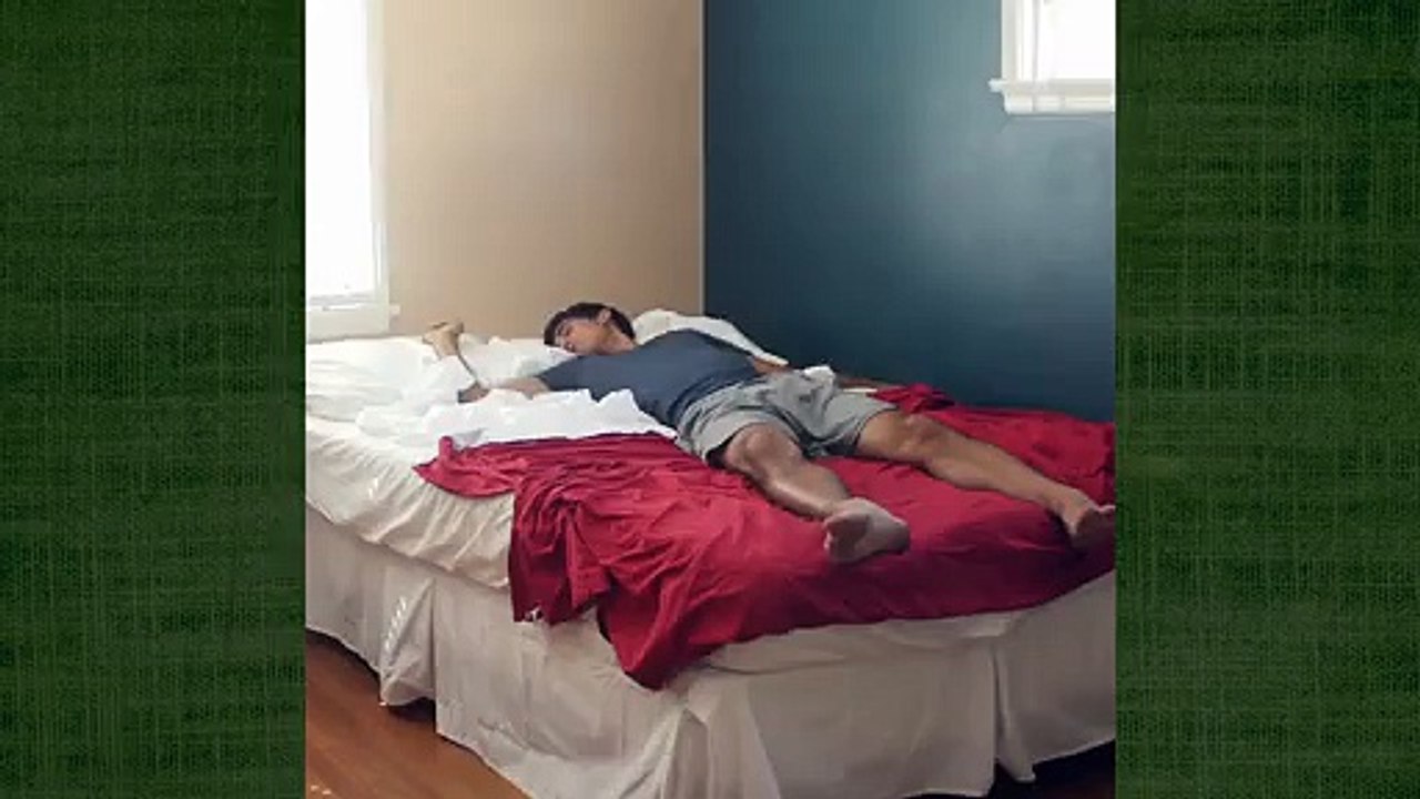 Rolling out of bed in the morning