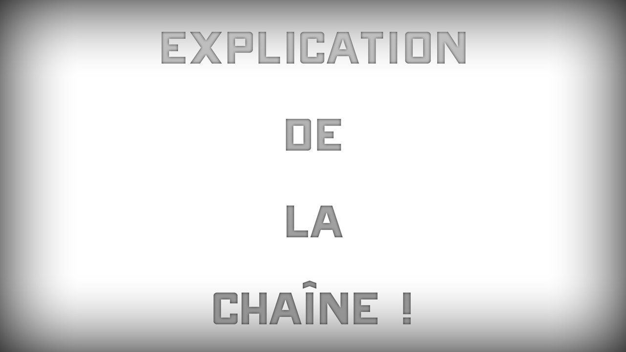 Vidéo explicative de ma chaine