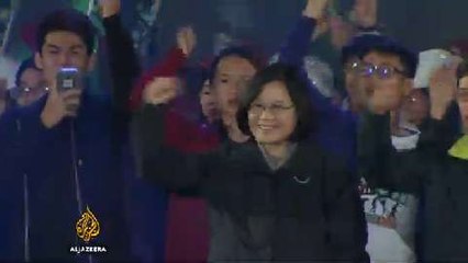China warns Taiwan after landslide election victory