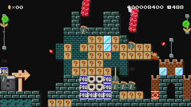 Super Mario Maker - Viewer Levels - Name: Operation Enter Mario - ID: 527F-0000-018C-25CC