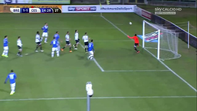 1-1 Antonio Caracciolo Goal Italy Serie B - 17.01.2016, Brescia Calcio 1-1 AC Cesena