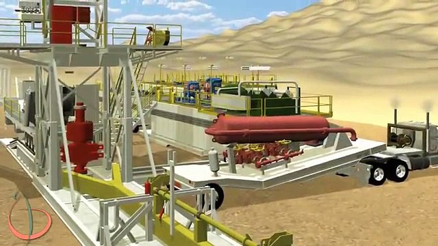 Arab Drilling Landrig - Rig Move Procedure - 3D Land-Rig Animation