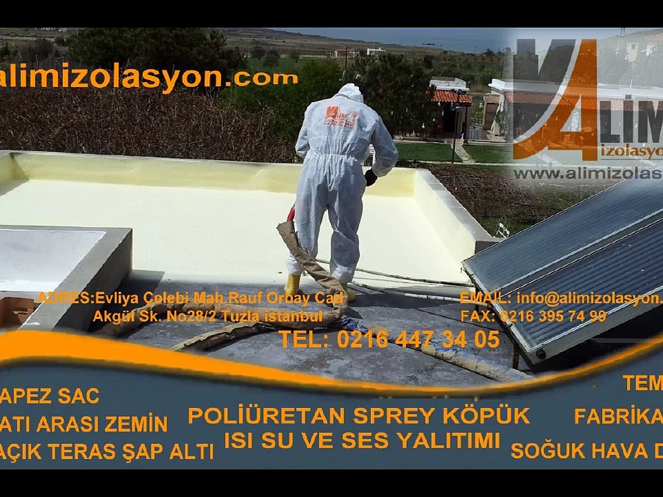 ALİM İZOLASYON ÇATI ARASI ZEMİN POLİÜRETAN SPREY  0532 293 92 99