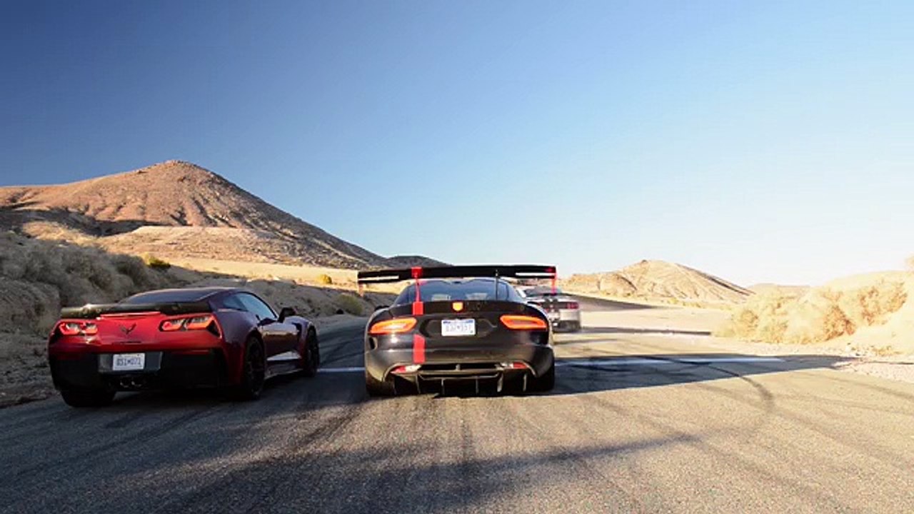 Dodge Viper ACR v Ford Mustang GT350R v Corvette Stingray Z06 - Top Gear Magazine