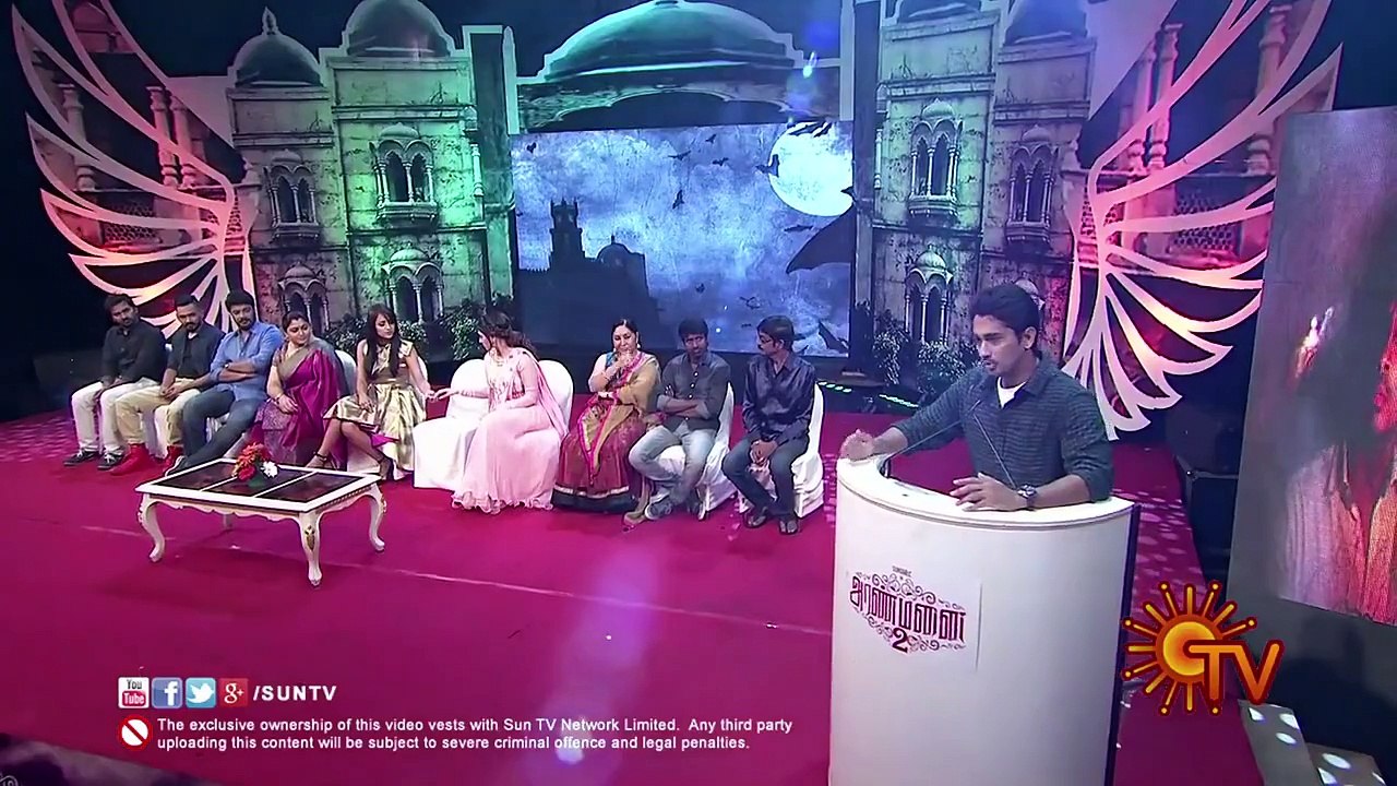Aranmanai2 | Siddarth | Dt 27 12 15 | Sun TV
