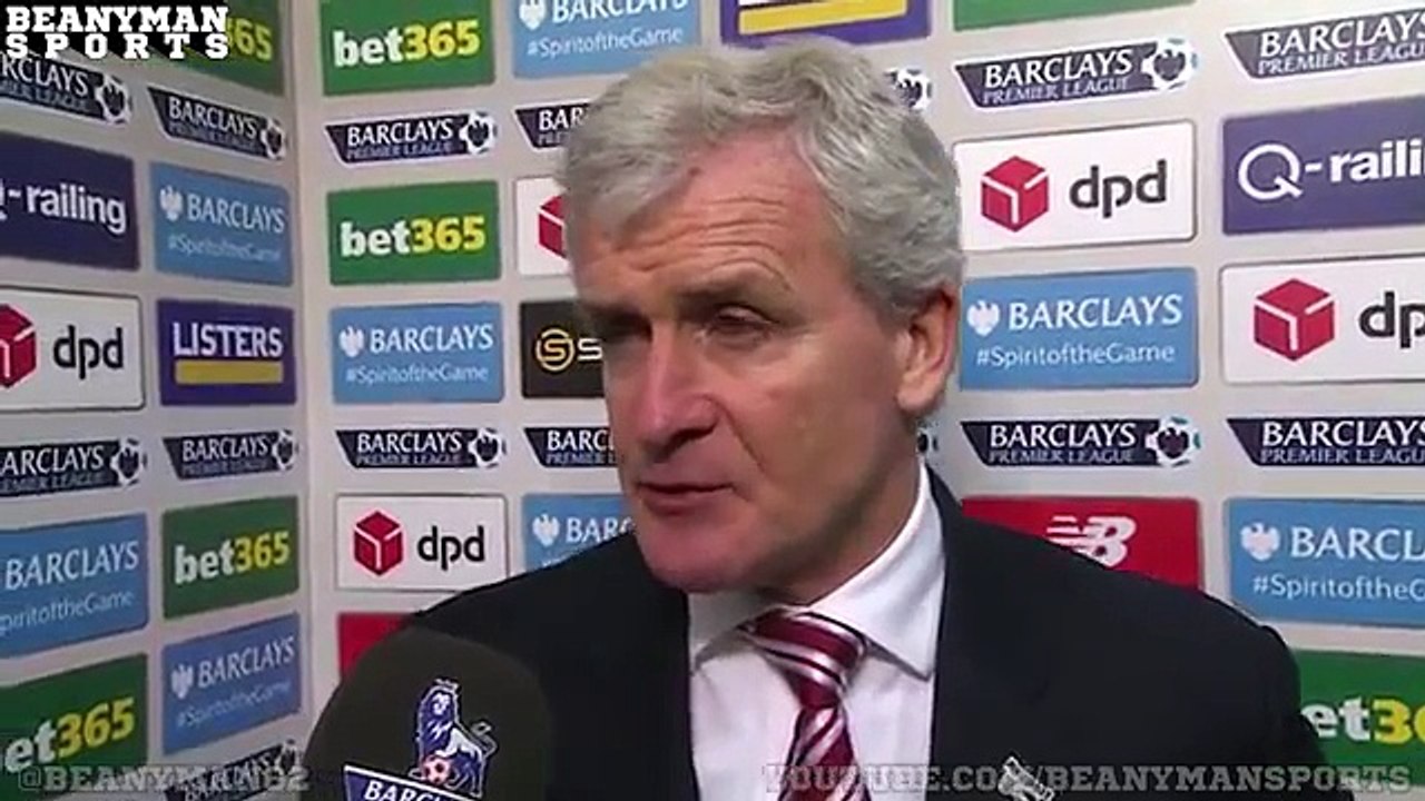 Stoke 0-0 Arsenal - Mark Hughes Post Match Interview - Game Deserved Goals