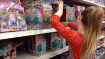 TOY HUNTING - Shopping for Lalaloopsy Super Silly Party with SHOPKINS, Little Live Pets, U