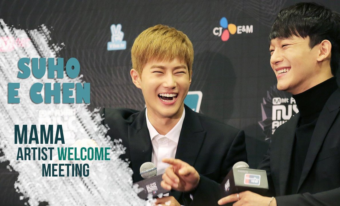 [LEG PT-BR] 151202 | CHEN & SUHO @ EXO MAMA Artist Welcome Meeting