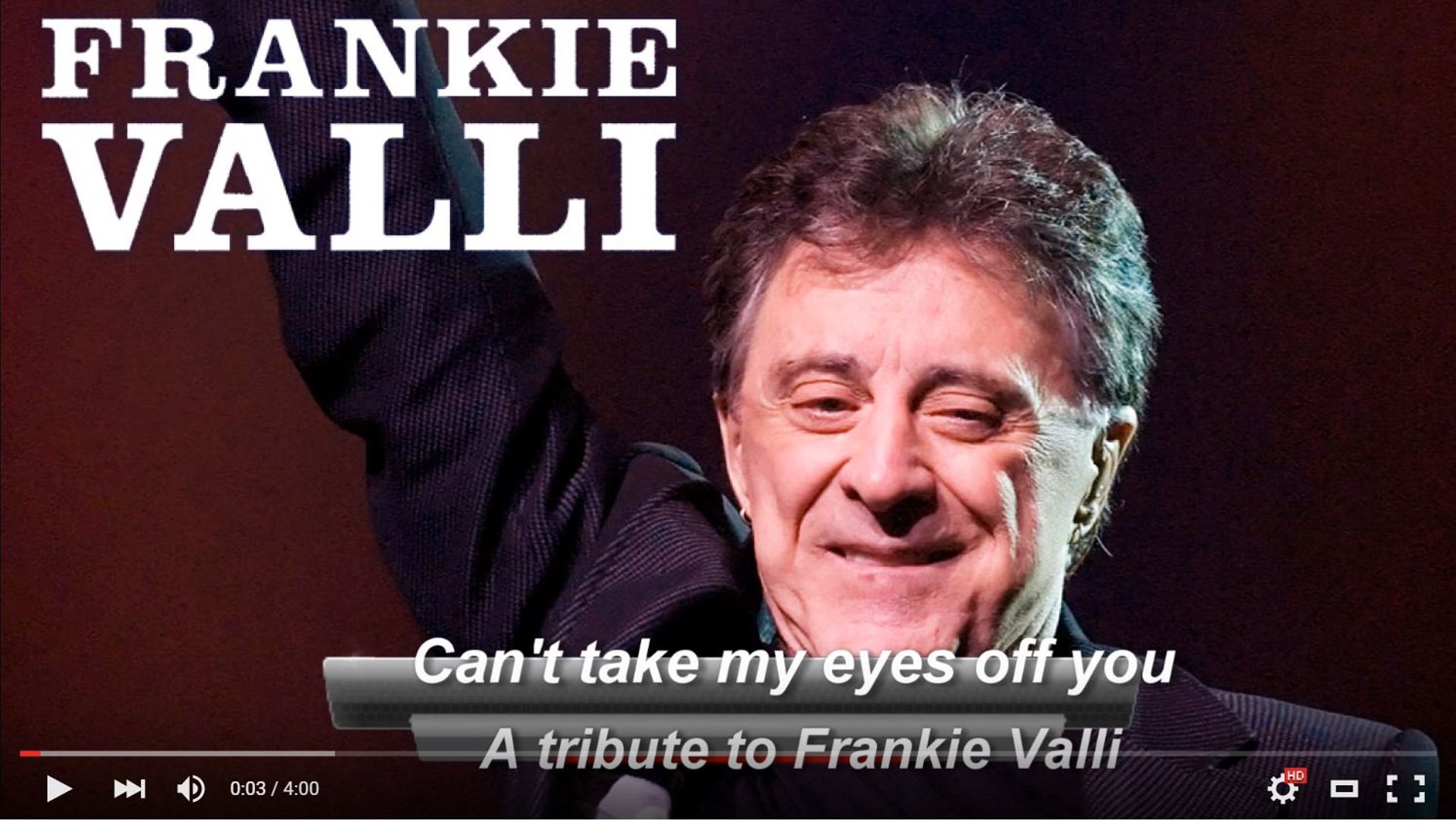 Can T Take My Eyes Off You Frankie Valli Bich Thuy Cover Video Dailymotion
