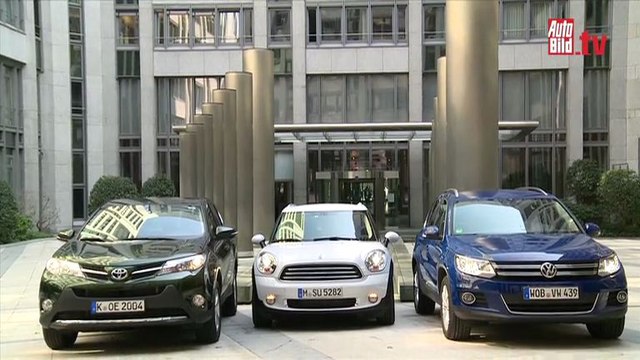 Comparativa Toyota RAV4 , Volkswagen Tiguan, Mini Countryman