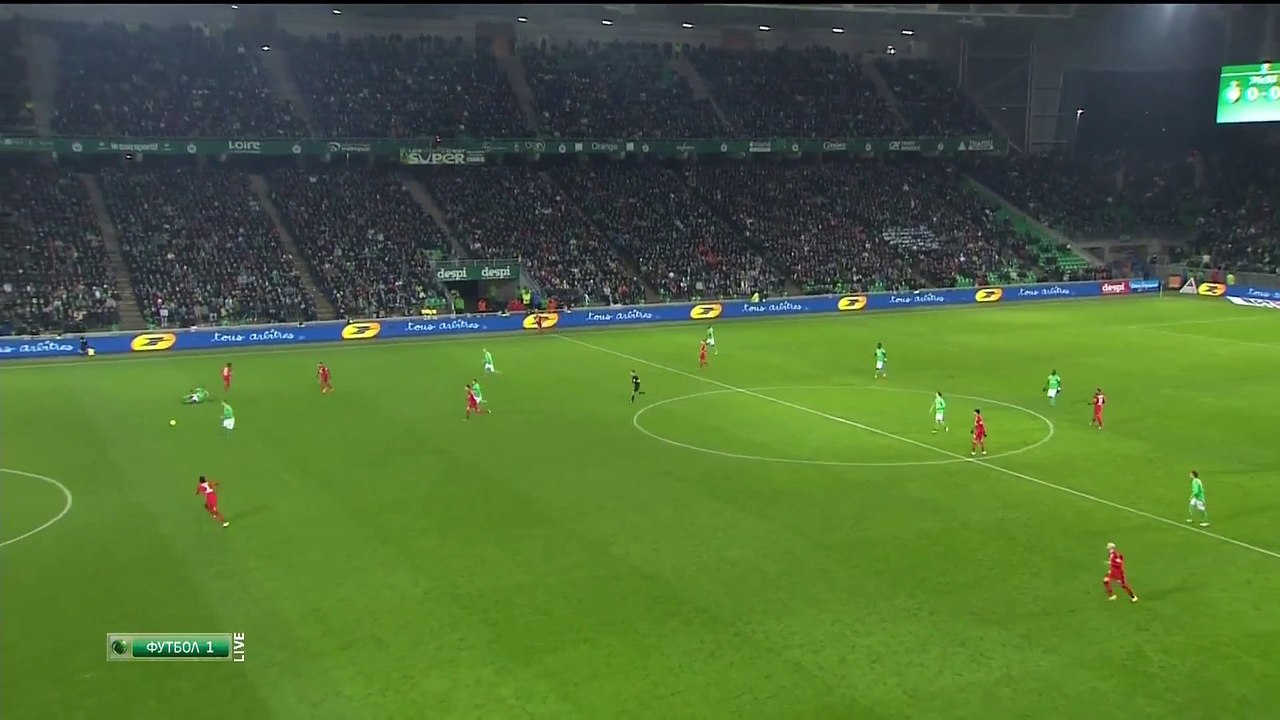 1-0 Alexander Søderlund Goal France  Ligue 1 - 17.01.2016, AS Saint-Étienne 1-0 Olympique Lyonnais