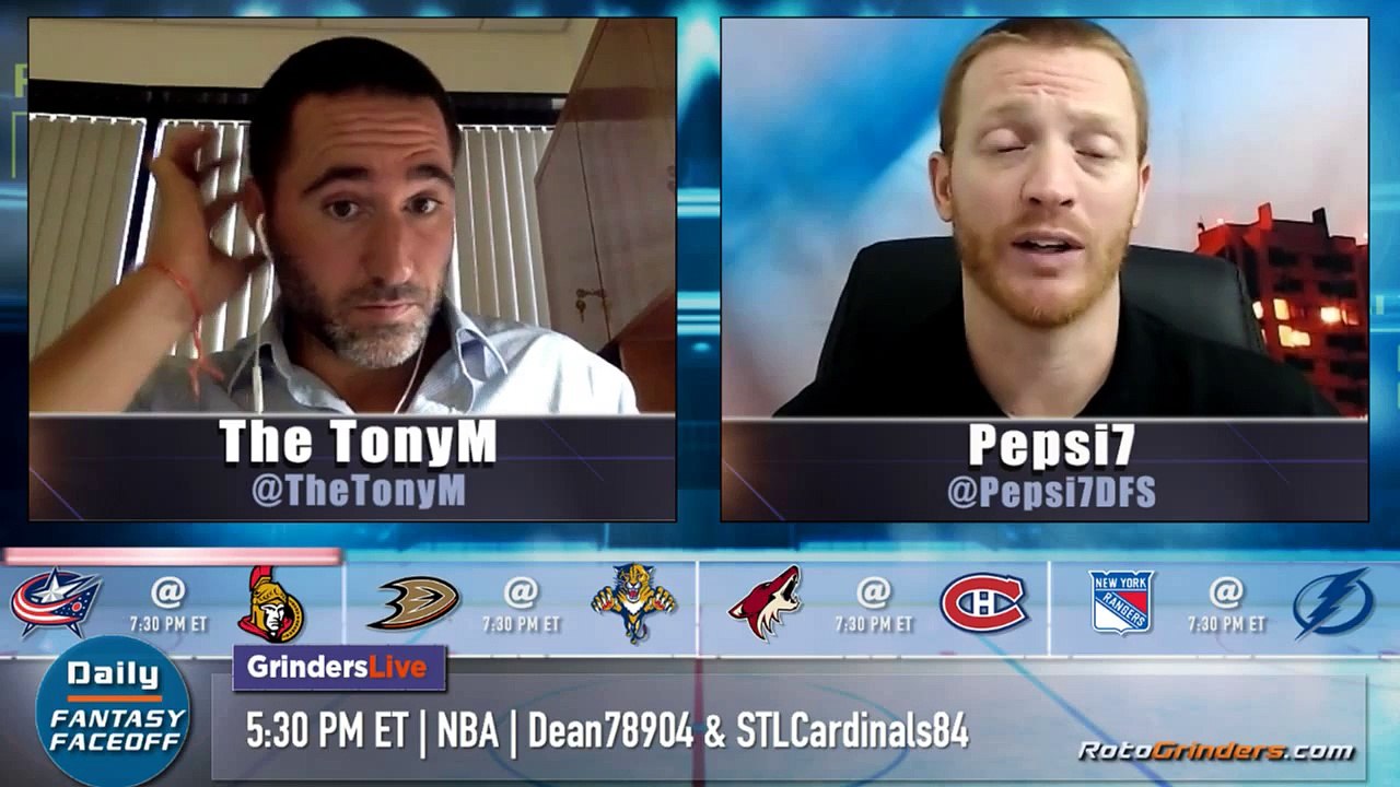 NHL Daily Fantasy Faceoff w/ Pepsi7 & TheTonyM