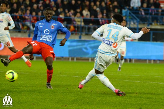 Caen 1-3 OM : le but de GK Nkoudou (60e)