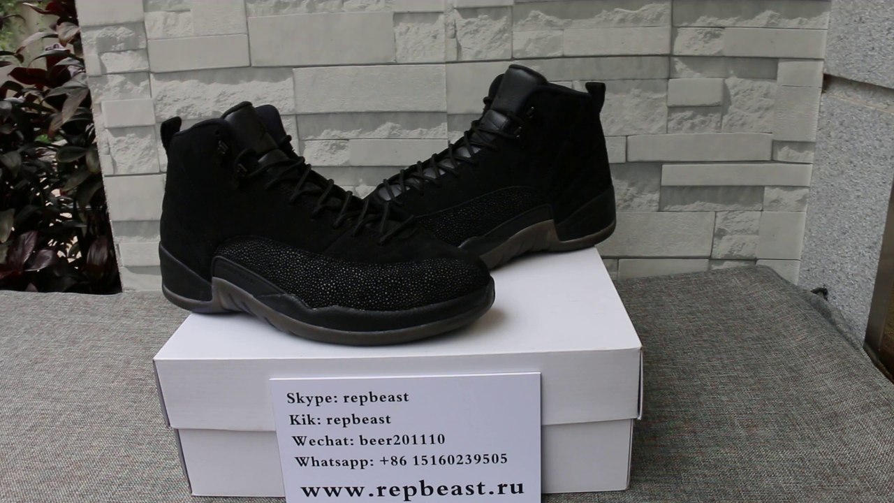 Air Jordan 12 OVO Black HD Unboxing Review from Repbeast.ru