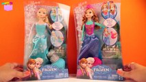 Princess Makeover Elsa BLUE HAIR Disney Frozen Anna Rainbow Hair Doll Bathtime Paint