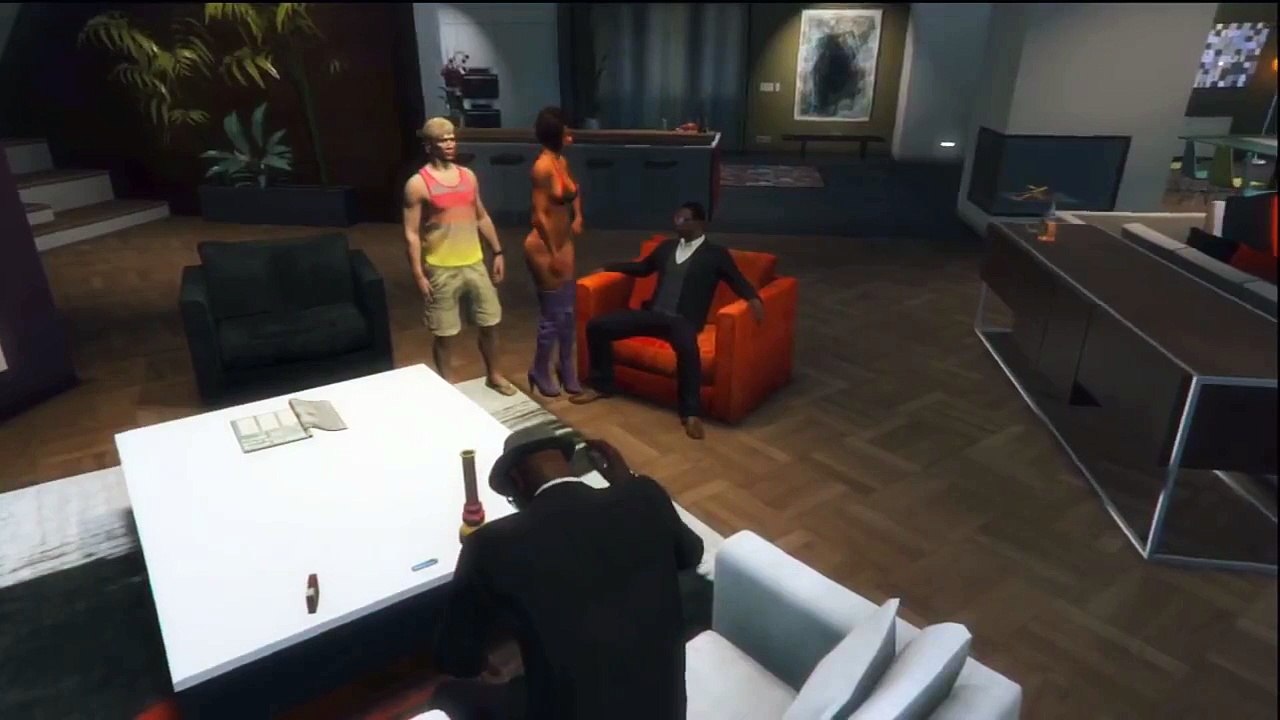 GTA 5 HILARIOUS House Party, Strippers, Bong, Whiskey Funny Online Moments withthe Crew