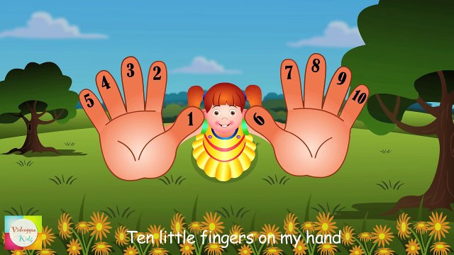 Ten Little Fingers Nursery Rhymes - Counting Song For Children