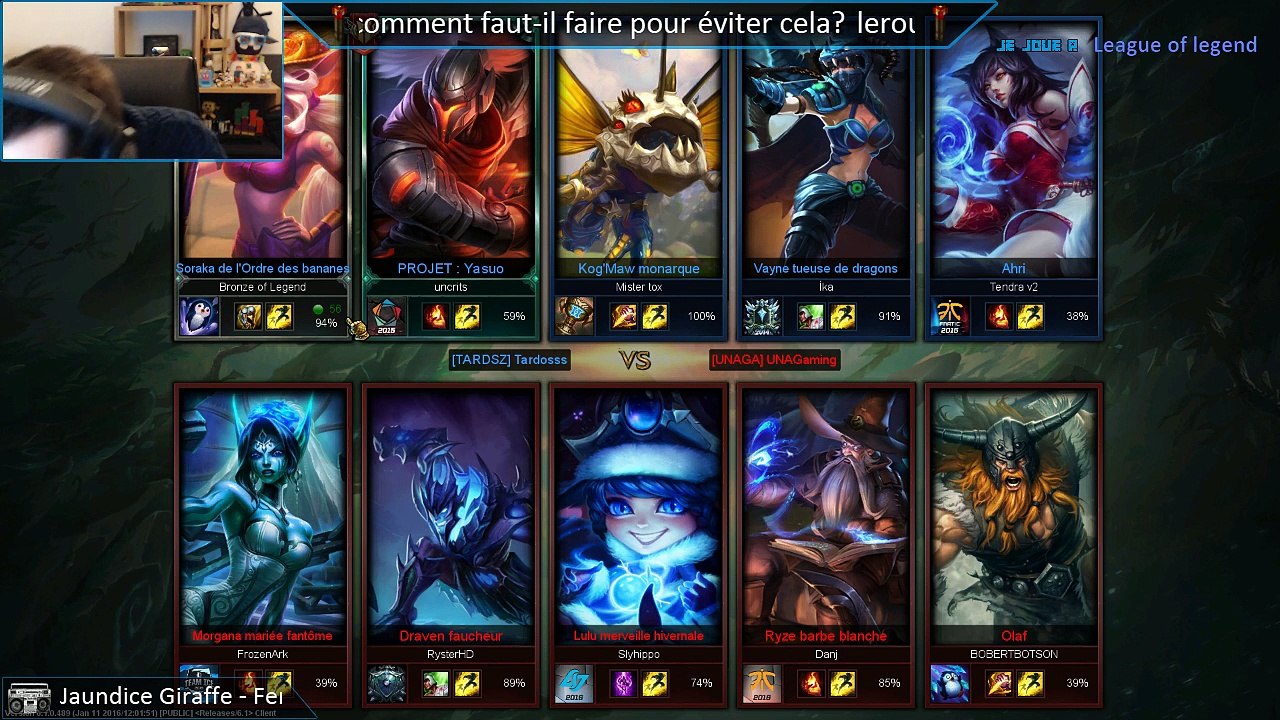 17/01 - Training LOL Soraka l'ambulance