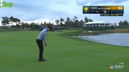 Sangmoon Gary Player Bae Great Golf Shot from 2015 Presidents Cup