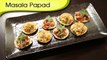 Masala Papad (2 Variations) | Popular Indian Appetizer Recipe | Ruchis Kitchen