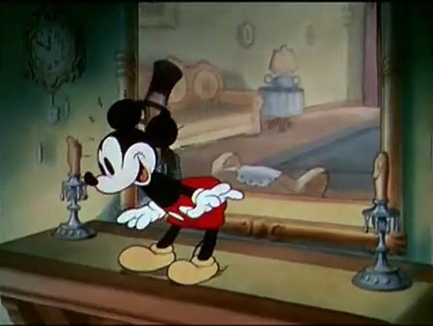 Mickey Mouse Thru The Mirror 1936 toon - Dailymotion Video