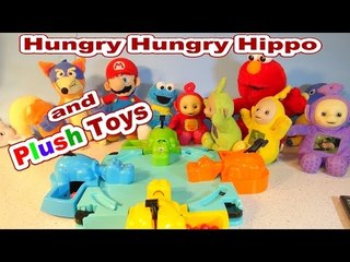 Hungry Hungry Hippo With Plush Toys by YouTube Top Channel for Kids PCTFF