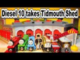 Thomas and Friends Diesel 10 ATTACKS TidMouth Shed by Top YouTube Channel for Kids PCTFF