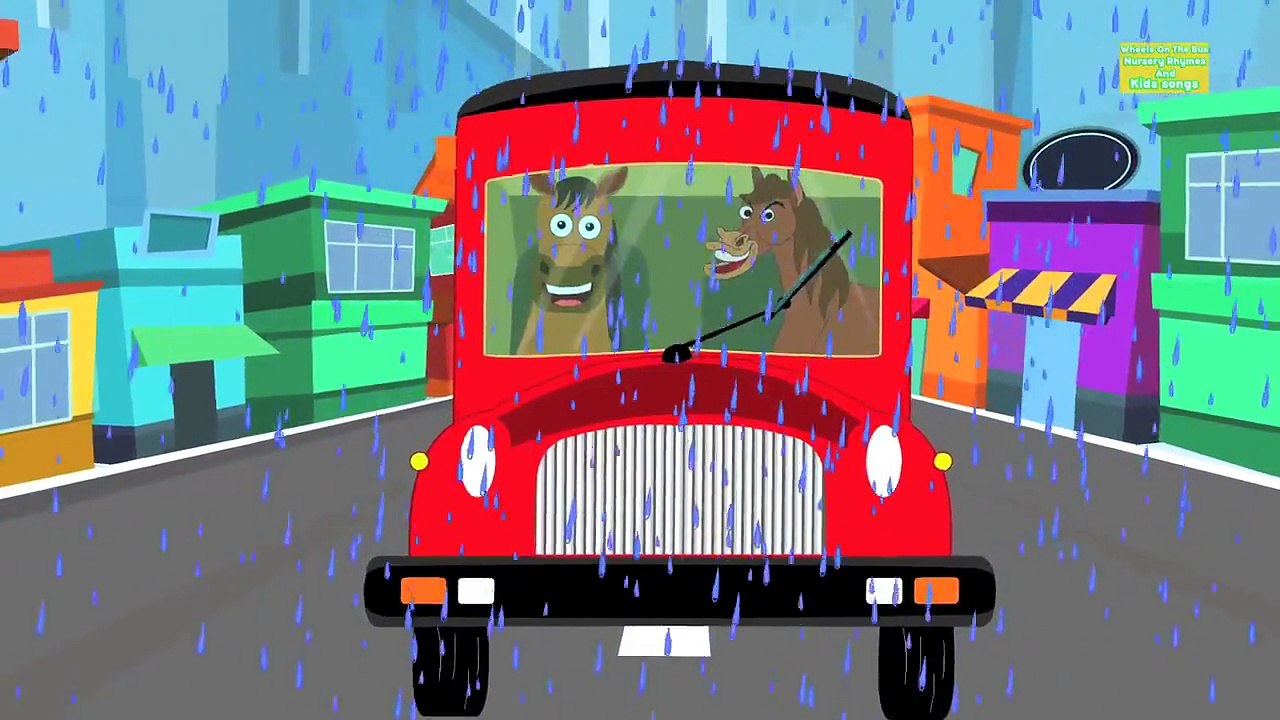Horse Wheels On The Bus | Nursery Rhymes For Kids And Childrens
