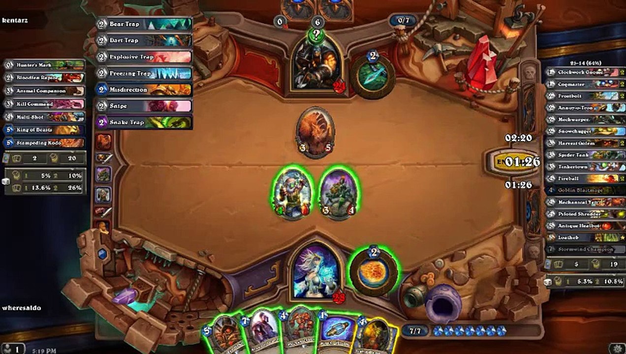 Hearthstone Mech Mage V Hunter 1