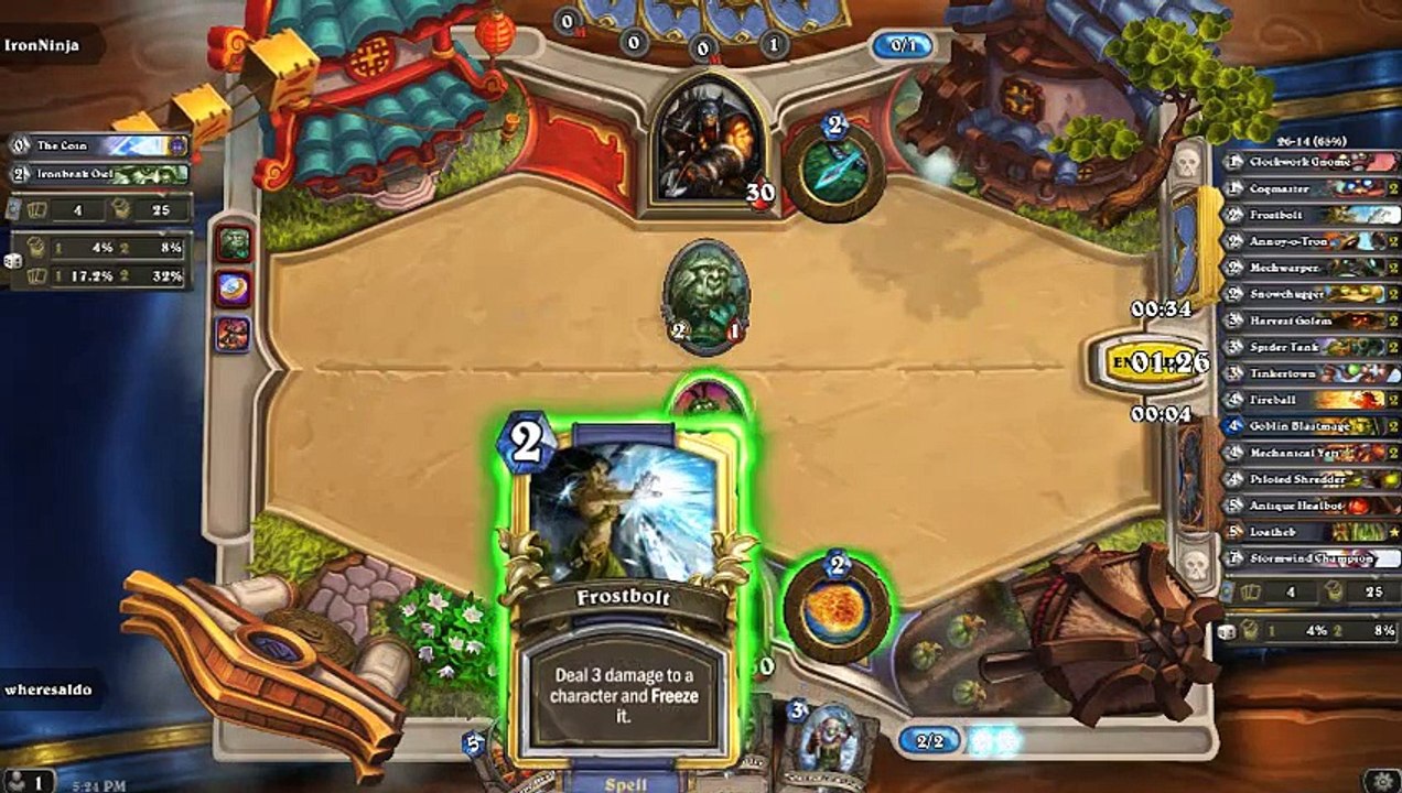 Hearthstone Mech Mage V hunter 2