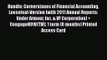 Read Bundle: Cornerstones of Financial Accounting Looseleaf-Version (with 2011 Annual Reports: